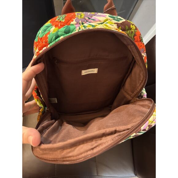 NWT Vera Bradley Essential Small Backpack Evening Garden Print Floral Quilted main image 7